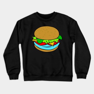 Alien meat burger Crewneck Sweatshirt